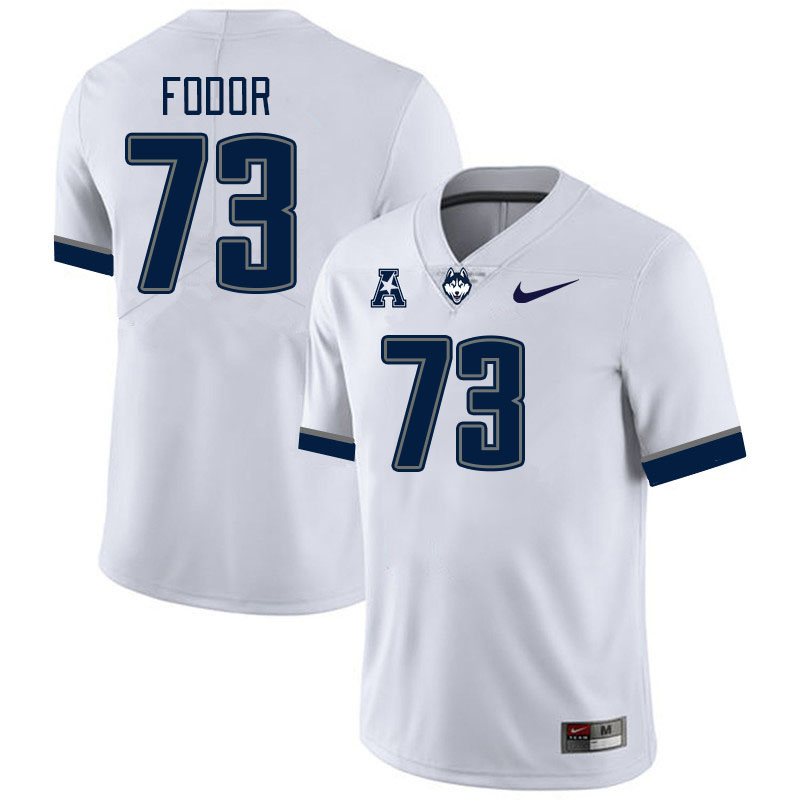 Men #73 Brady Fodor Uconn Huskies College Football Jerseys Stitched-White